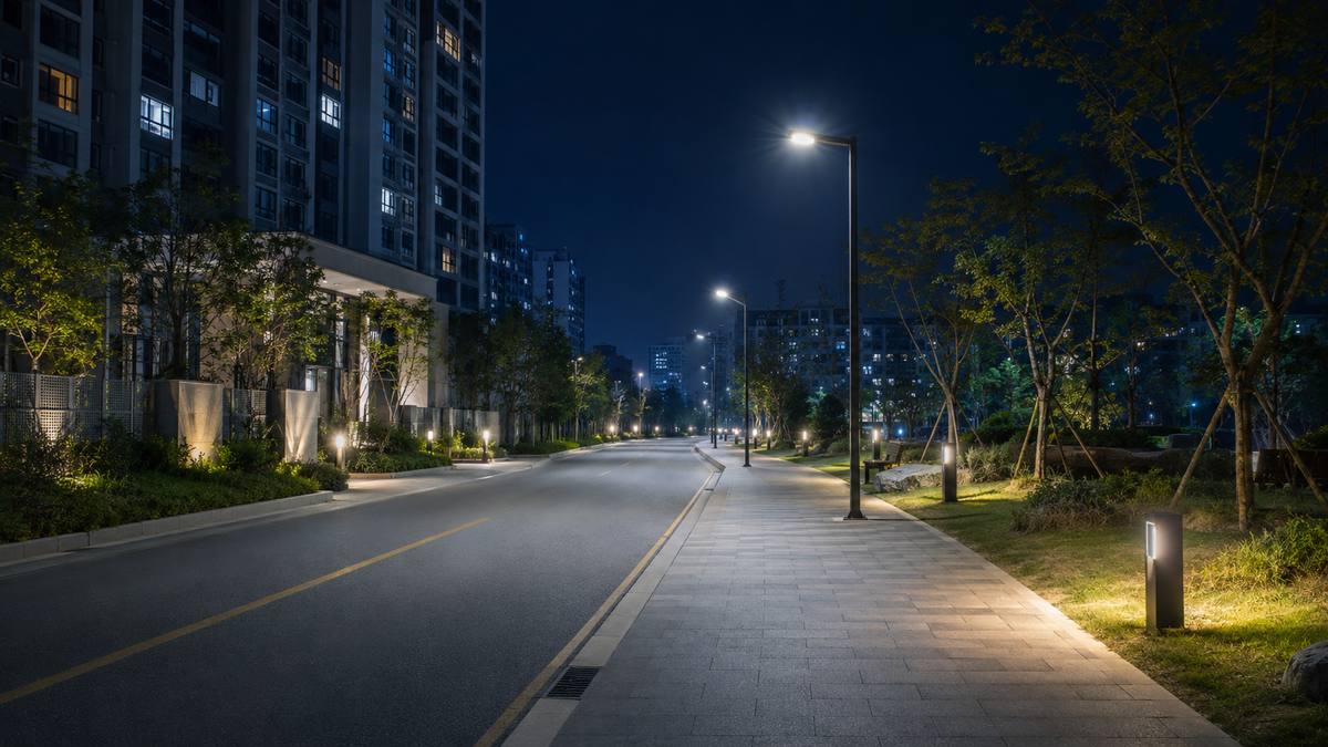 공간조명 가로등 보안등 공원등 빛방사허용기준 예시 이미지